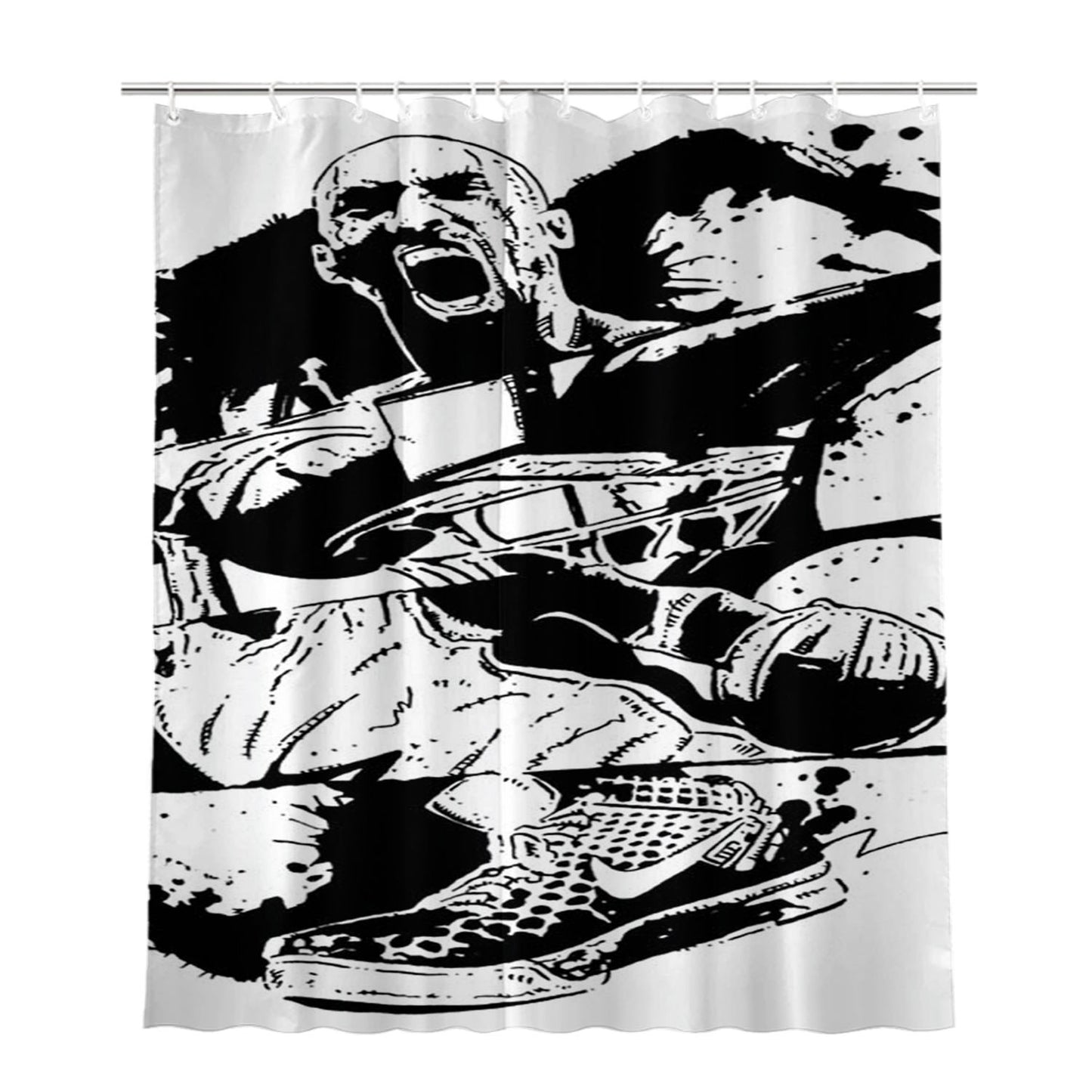 Nike Kobe Bryant Bathroom Shower Curtain Fabric Waterproof | 66 X 72 Inch