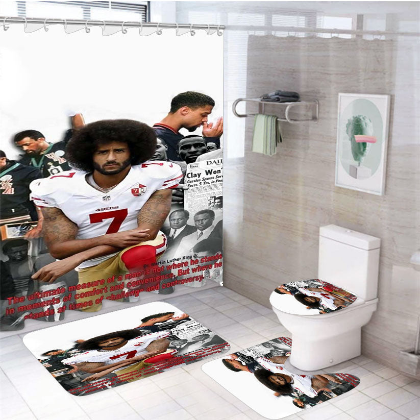 1968 Olympics Black Power Salute 4Pcs Bathroom Set Shower Curtain