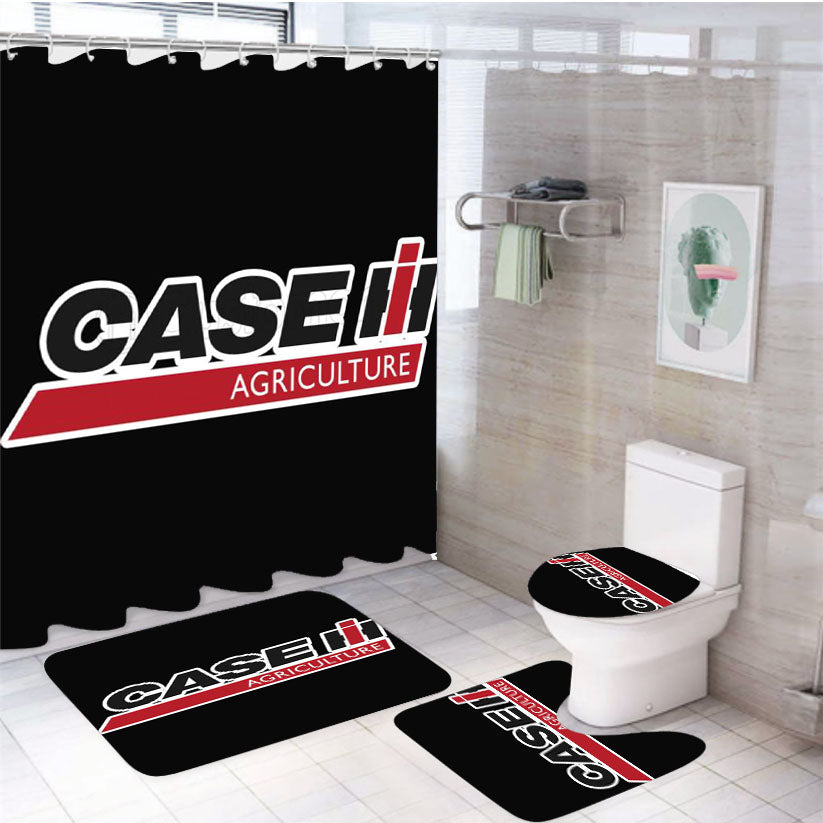 Case Ih Tractor Diesel Logo 4Pcs Bathroom Set Shower Curtain