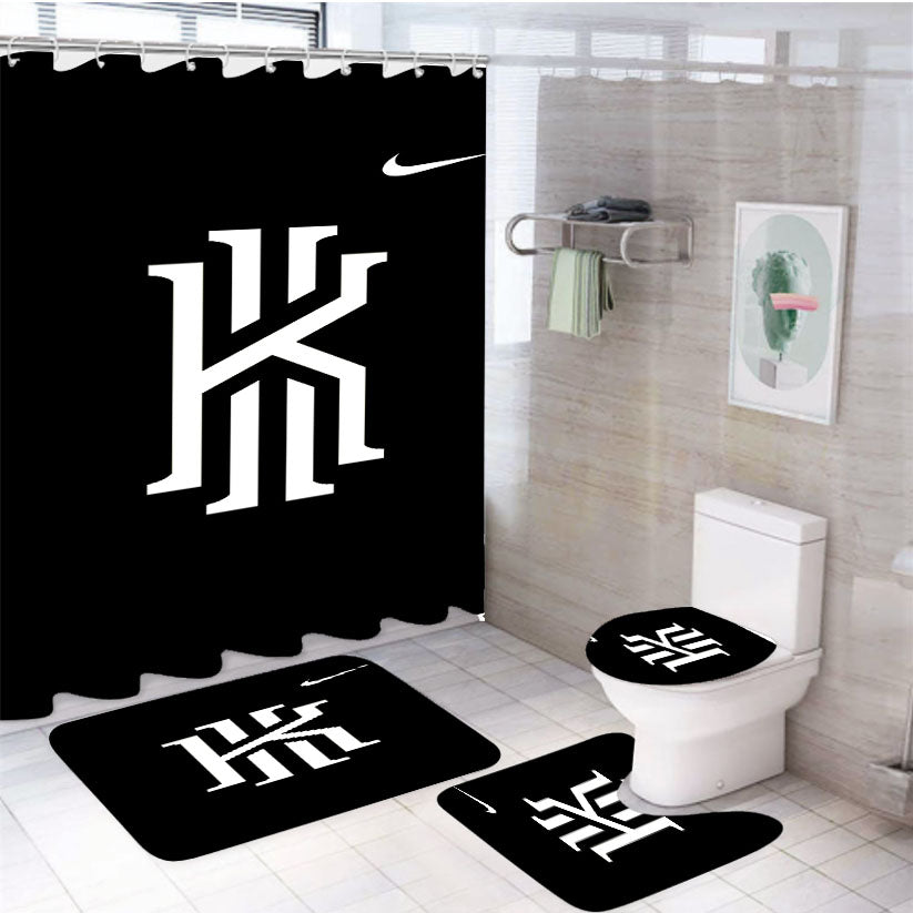 Cool Kyrie Irving On Black 4Pcs Bathroom Set Shower Curtain