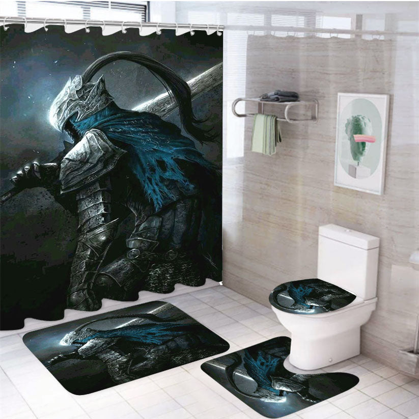 Dark Souls Gallery 4Pcs Bathroom Set Shower Curtain