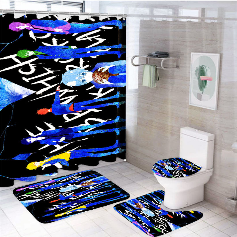 Kuroko No Basket 4Pcs Bathroom Set Shower Curtain