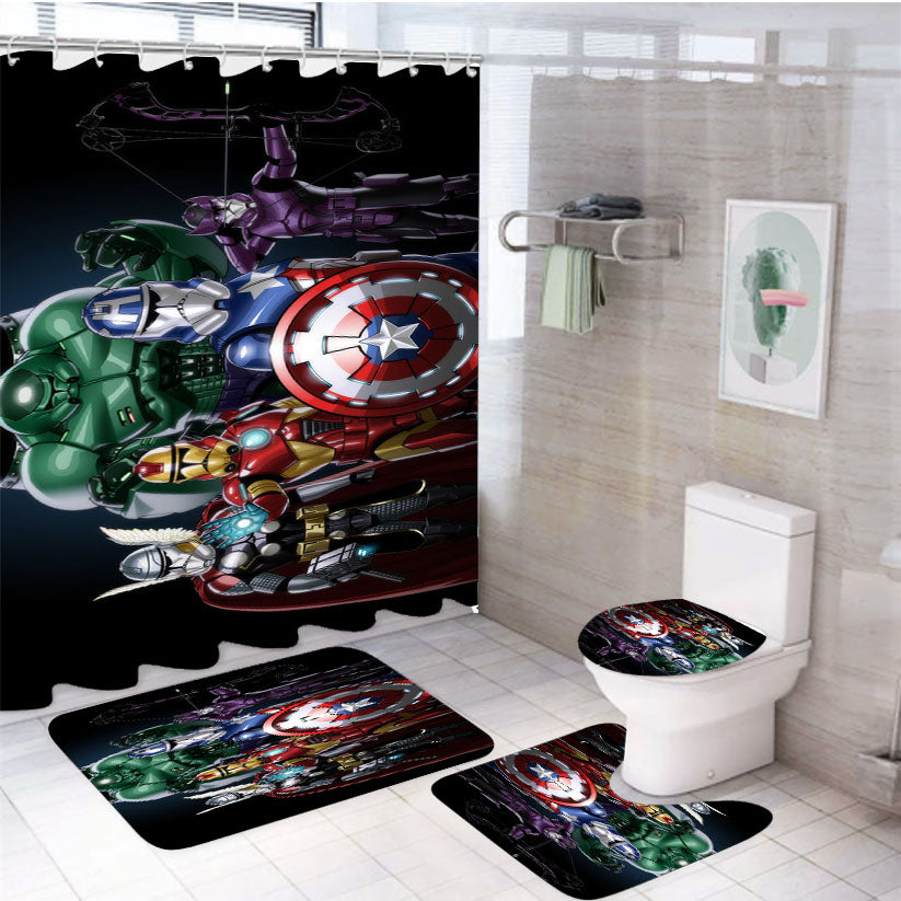 Marvel Avengers Infinity War Clone Trooper Star Wars 4Pcs Bathroom Set Shower Curtain
