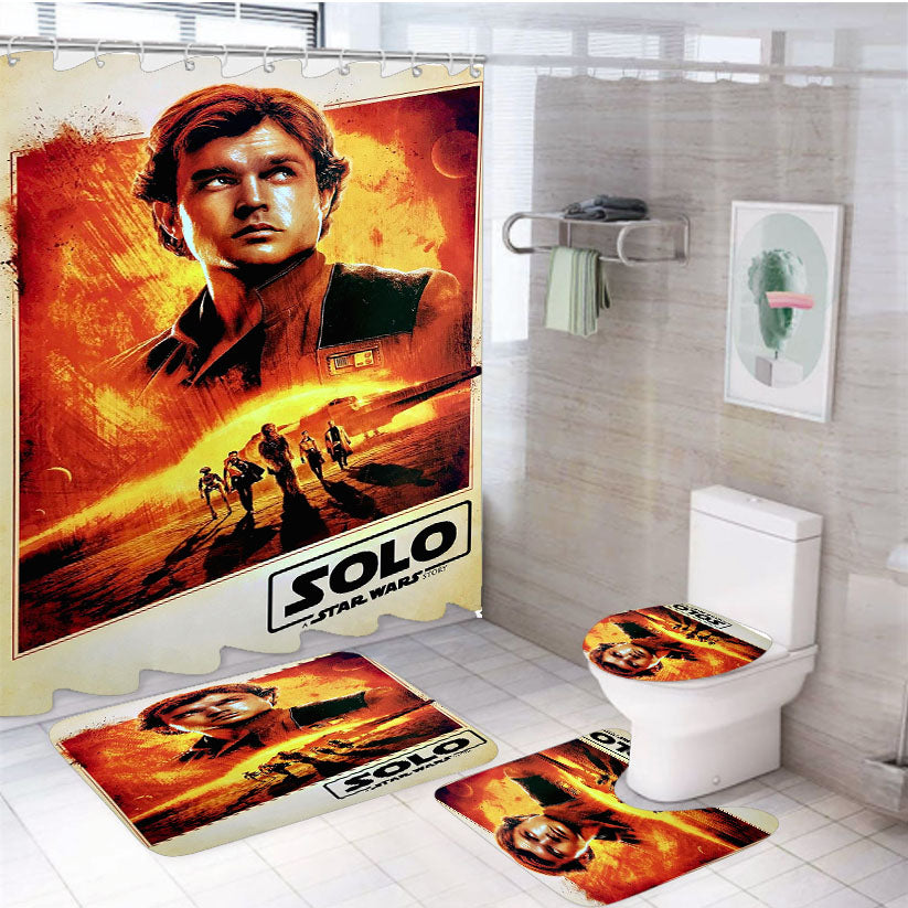 Solo A Star Wars Story 4Pcs Bathroom Set Shower Curtain