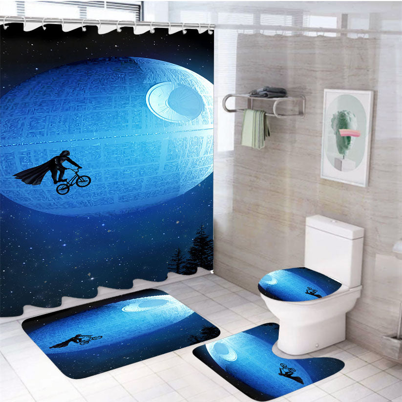 Star Wars Darth Vader Et 4Pcs Bathroom Set Shower Curtain