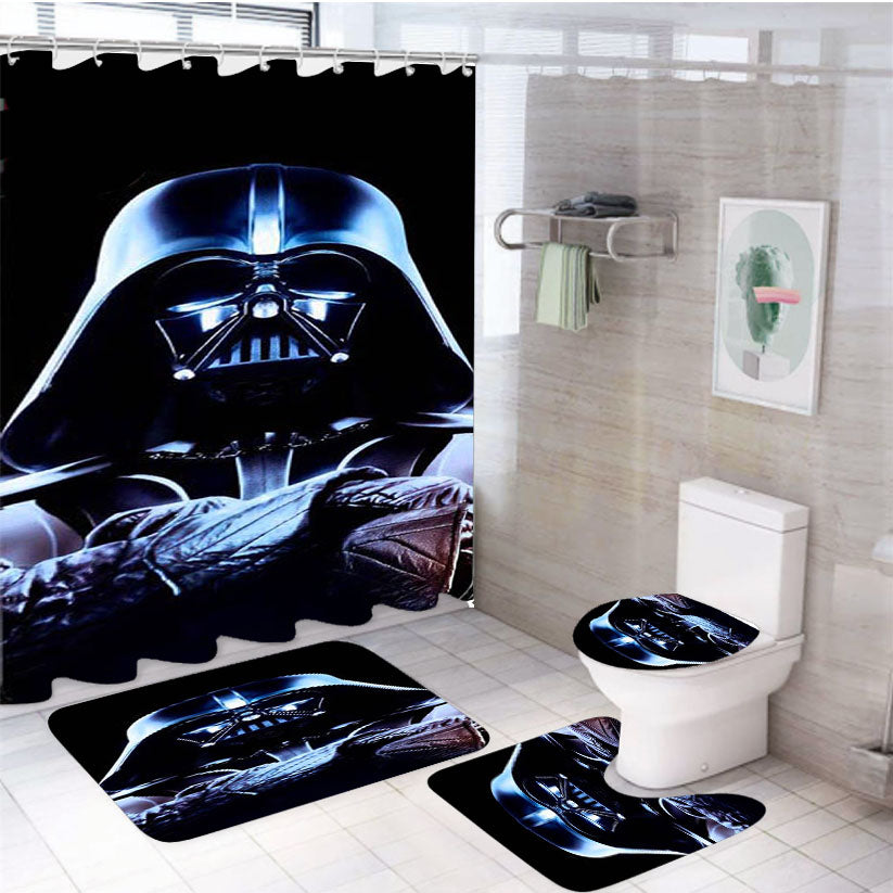 Star Wars Imperial Darth Vader 4Pcs Bathroom Set Shower Curtain