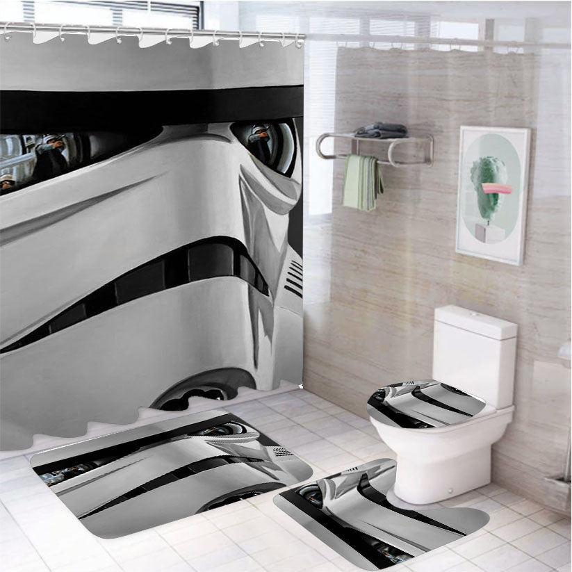 Star Wars Stormtrooper 02 4Pcs Bathroom Set Shower Curtain