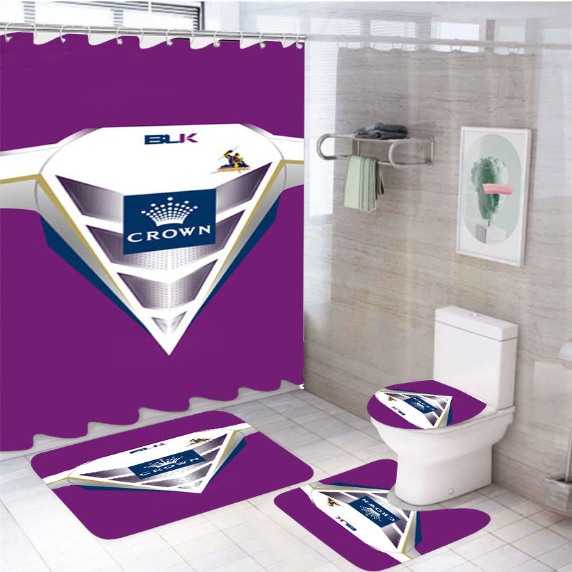 Storm Wcc Jersey 4Pcs Bathroom Set Shower Curtain