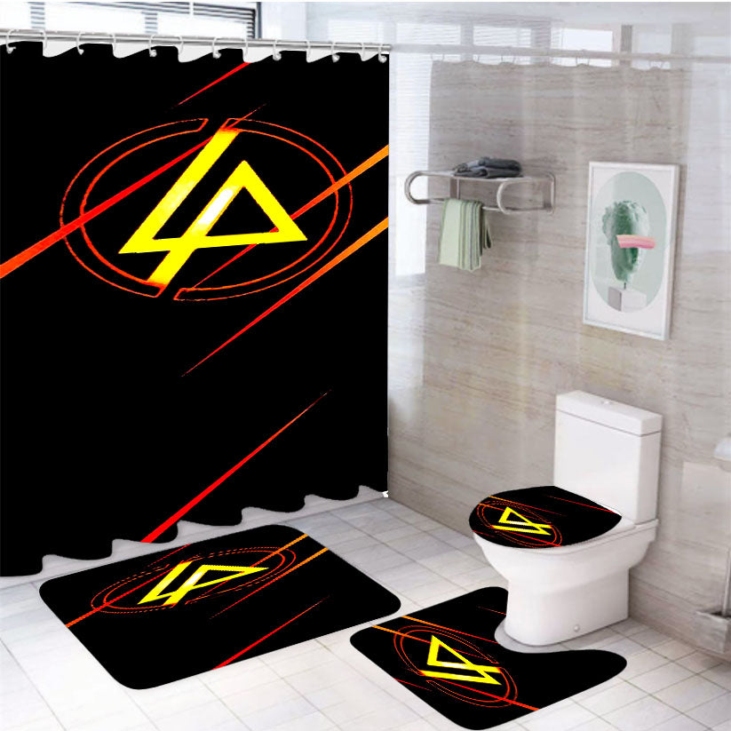 Supreme 1 4Pcs Bathroom Set Shower Curtain