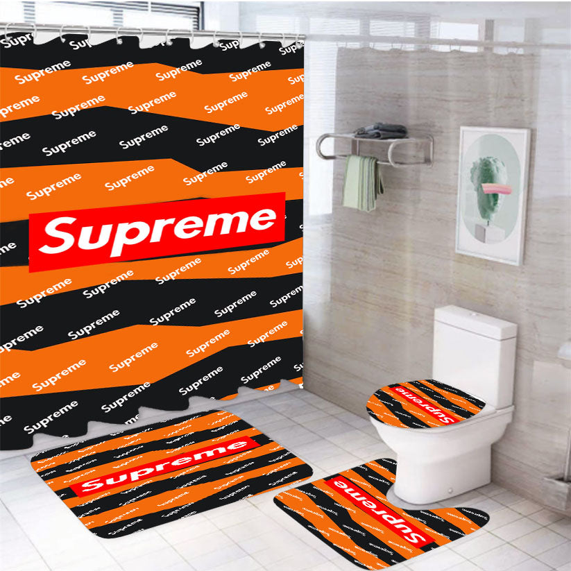 Supreme Doodle X Golf 4Pcs Bathroom Set Shower Curtain