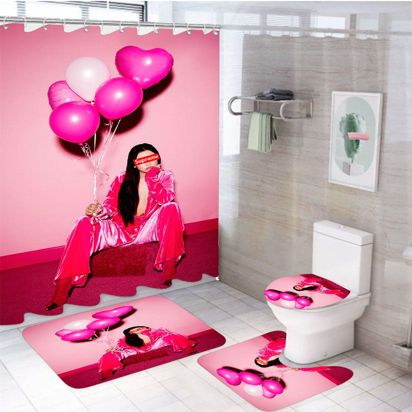 Supreme X Maggie Lindemann 4Pcs Bathroom Set Shower Curtain