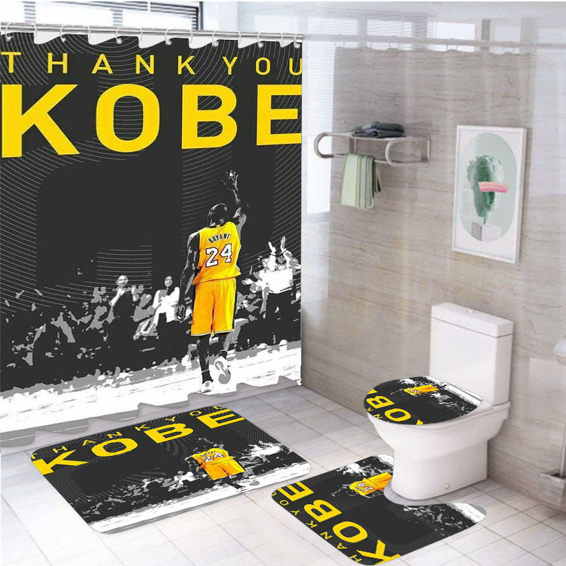 Thank You Kobe Bryant 4Pcs Bathroom Set Shower Curtain
