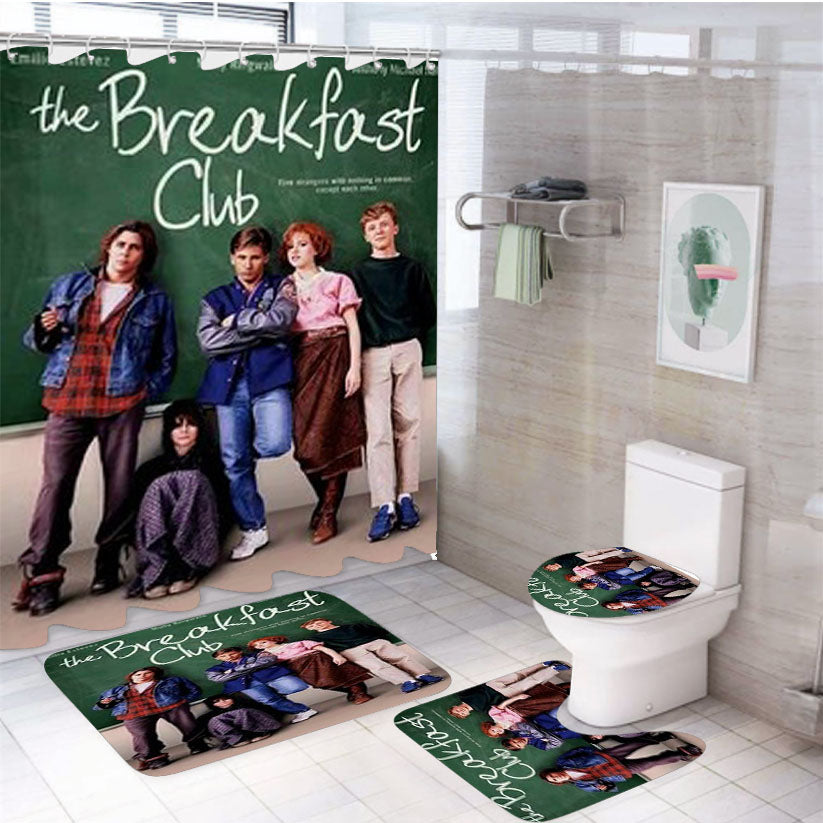 The Breakfast Club Quote 4Pcs Bathroom Set Shower Curtain