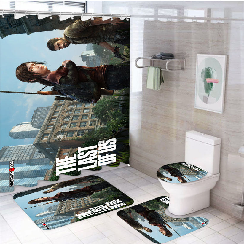 The Last Of Us 4 4Pcs Bathroom Set Shower Curtain