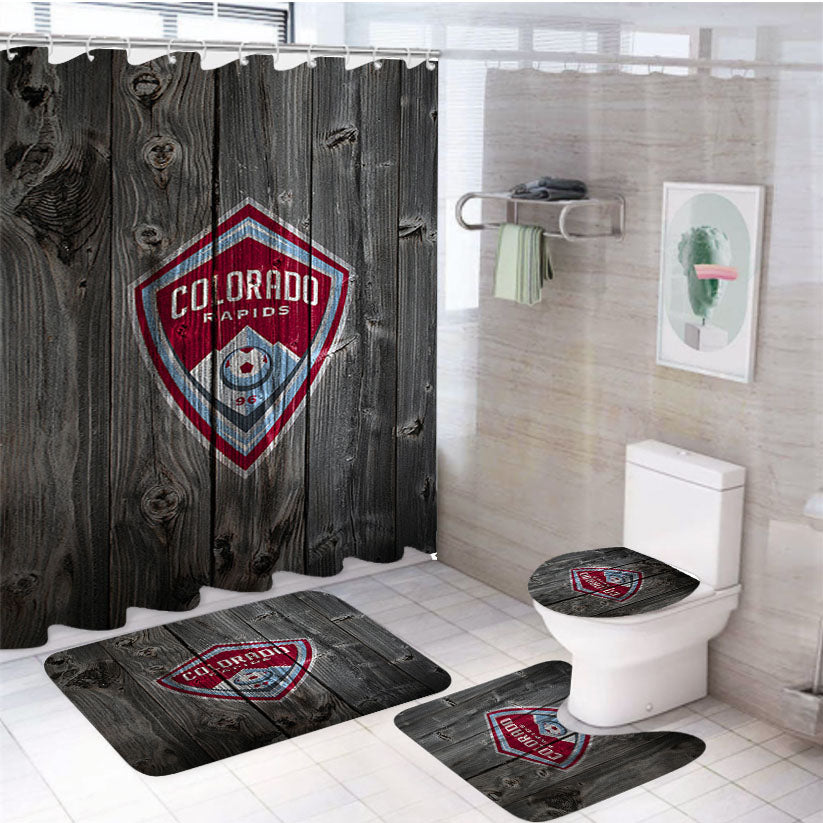 Colorado Rapids 4Pcs Bathroom Set Shower Curtain