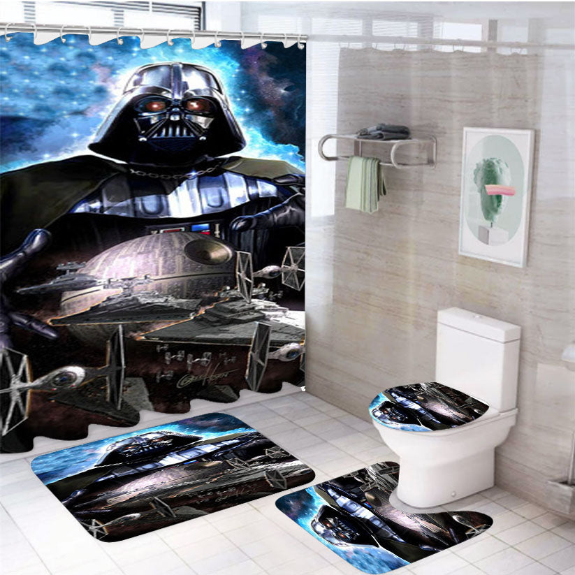 Darth Vader Limited Lithograph 4Pcs Bathroom Set Shower Curtain