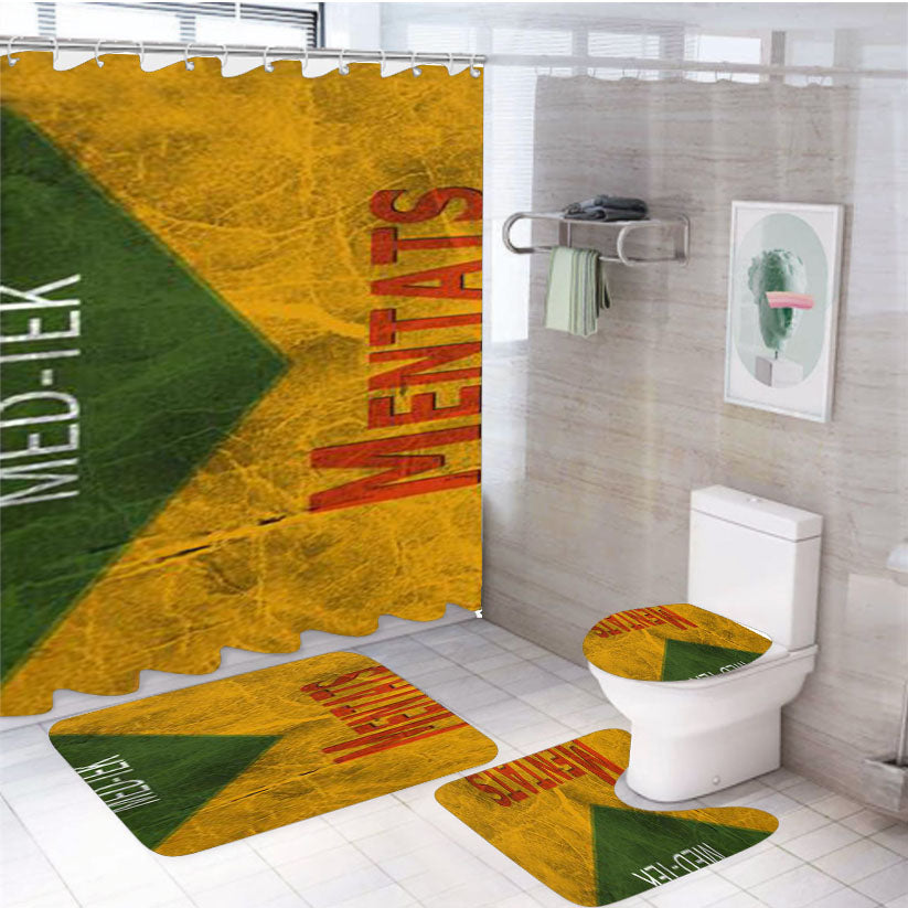 Fallout 4 Mentats 4Pcs Bathroom Set Shower Curtain
