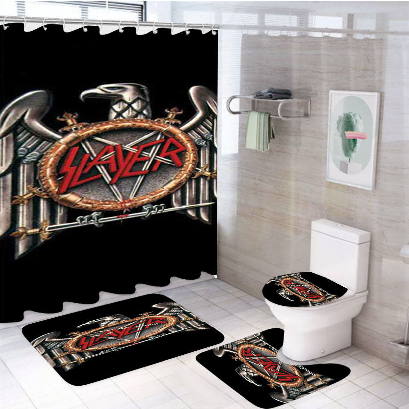 Slayer Eagle Logo 4Pcs Bathroom Set Shower Curtain