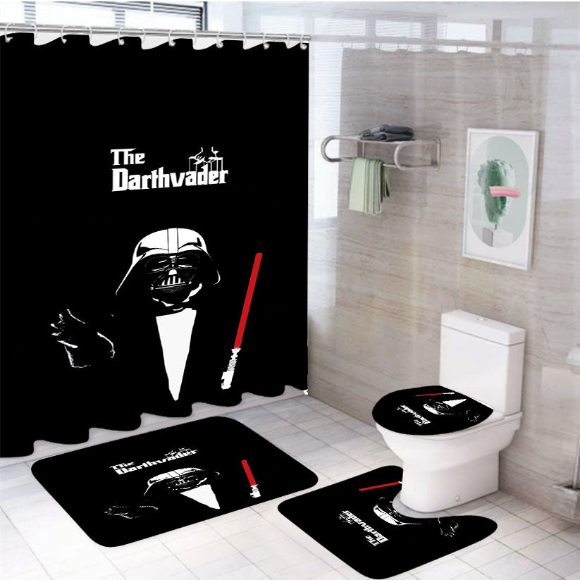 Star Wars Darth Vader The Godfather 4Pcs Bathroom Set Shower Curtain