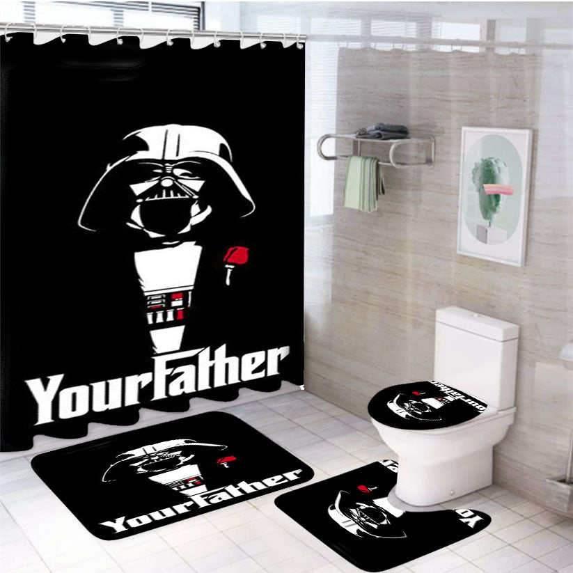 Your Father Is Darth Vader 4Pcs Bathroom Set Shower Curtain