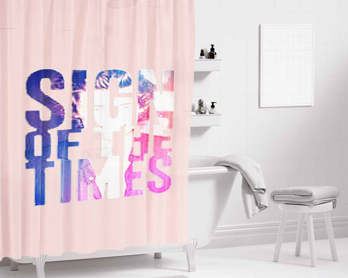 Harry Styles Sign Of The Times New Single 1D Directioners Christmas Gift Bathroom Shower Curtain Fabric Waterproof | 66 X 72 Inch