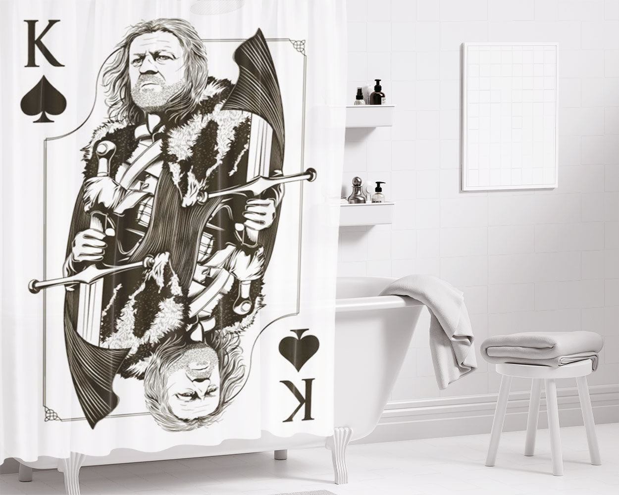King Dracula Bathroom Shower Curtain Fabric Waterproof | 66 X 72 Inch