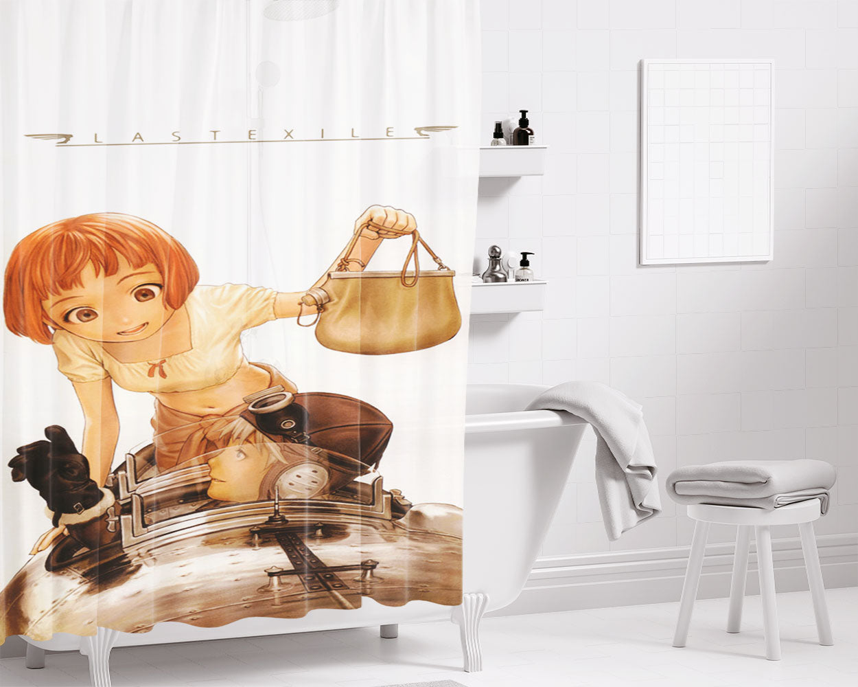 Last Exile Bathroom Shower Curtain Fabric Waterproof | 66 X 72 Inch