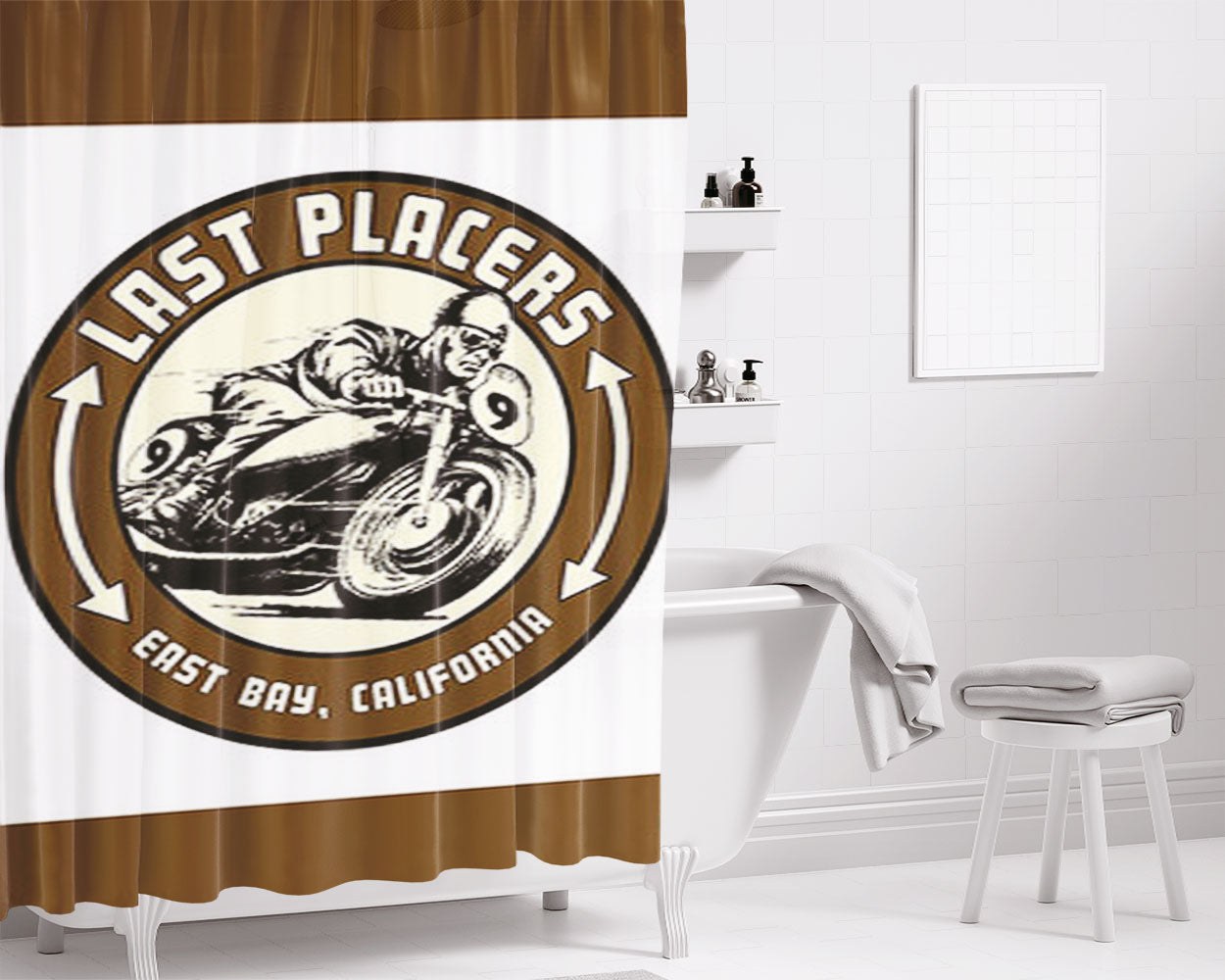 Last Placers Bathroom Shower Curtain Fabric Waterproof | 66 X 72 Inch