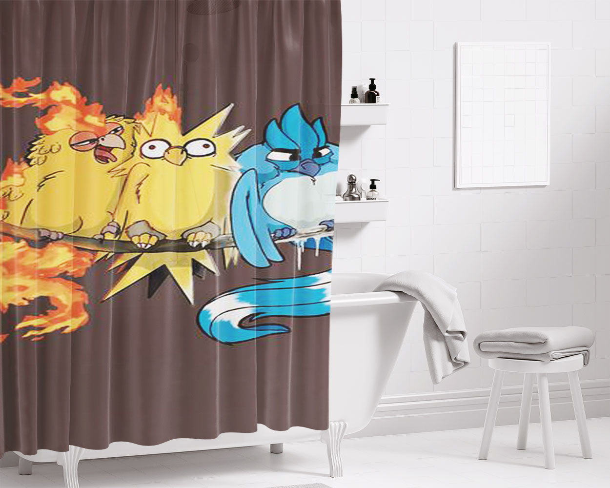 Legendary Burbs Bathroom Shower Curtain Fabric Waterproof | 66 X 72 Inch