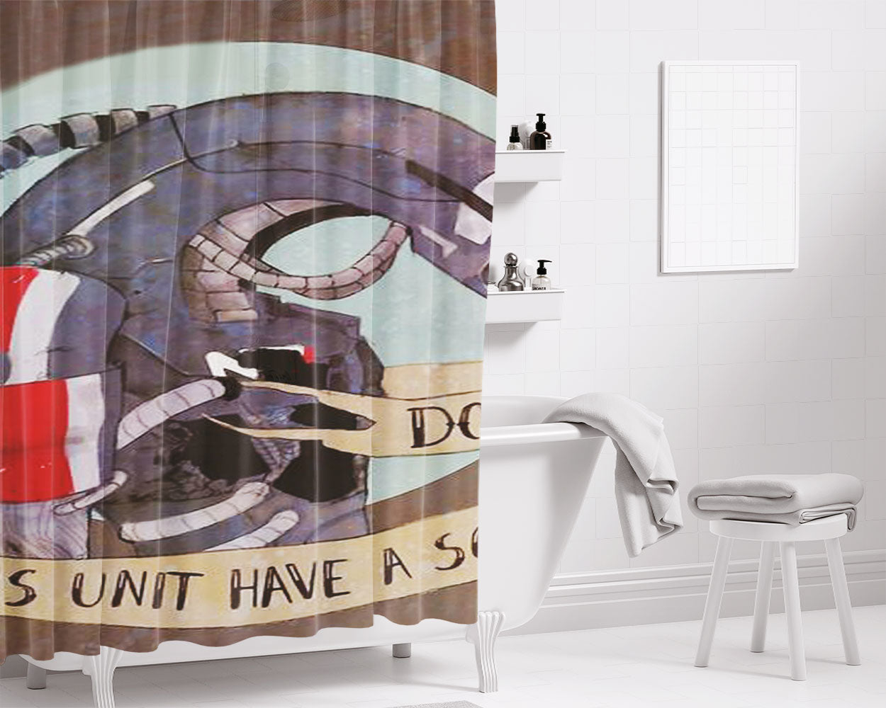 Legion Bathroom Shower Curtain Fabric Waterproof | 66 X 72 Inch