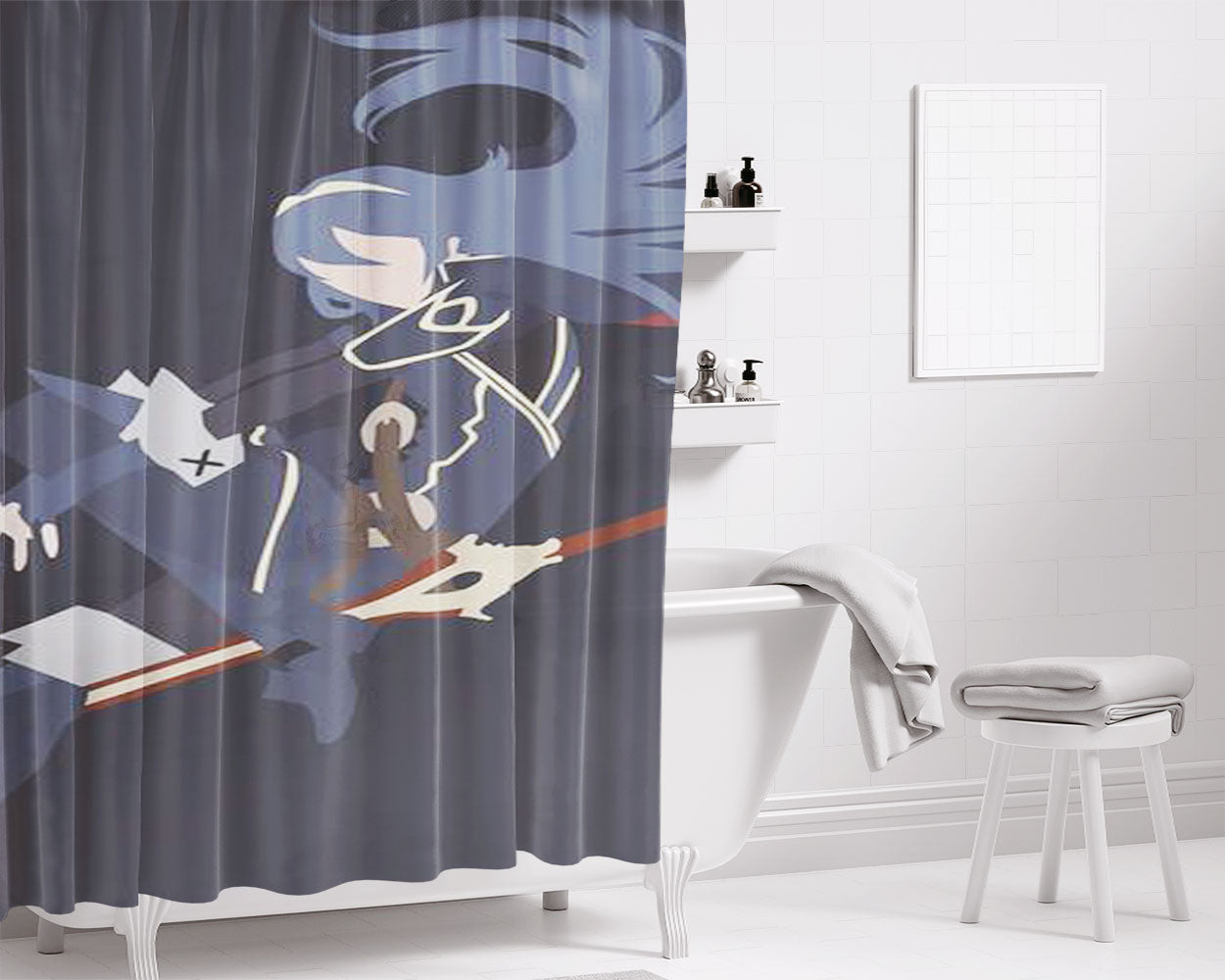 Lucina Fire Emblem Simplistic Bathroom Shower Curtain Fabric Waterproof | 66 X 72 Inch