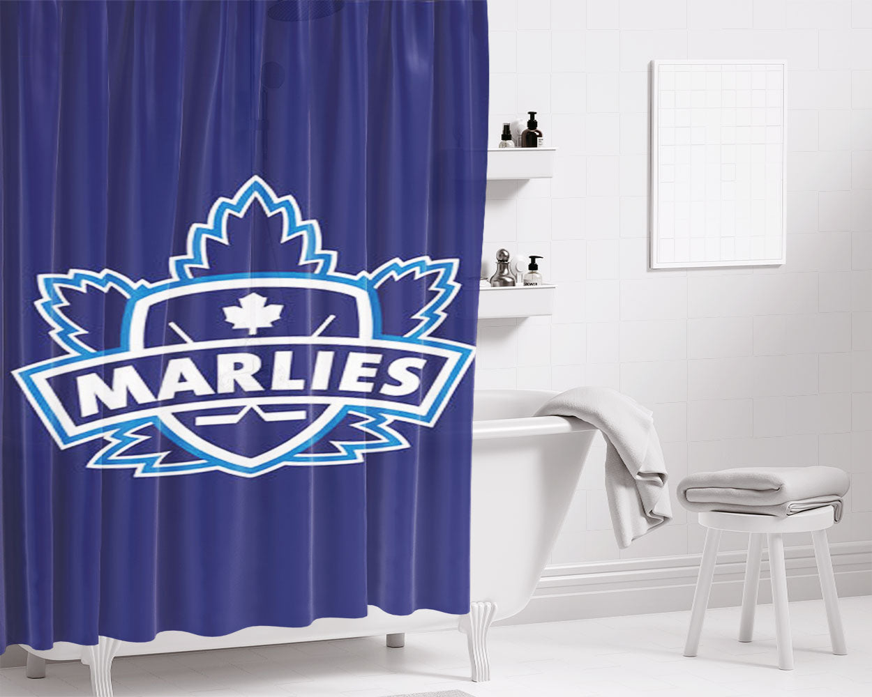 Marlies Bathroom Shower Curtain Fabric Waterproof | 66 X 72 Inch