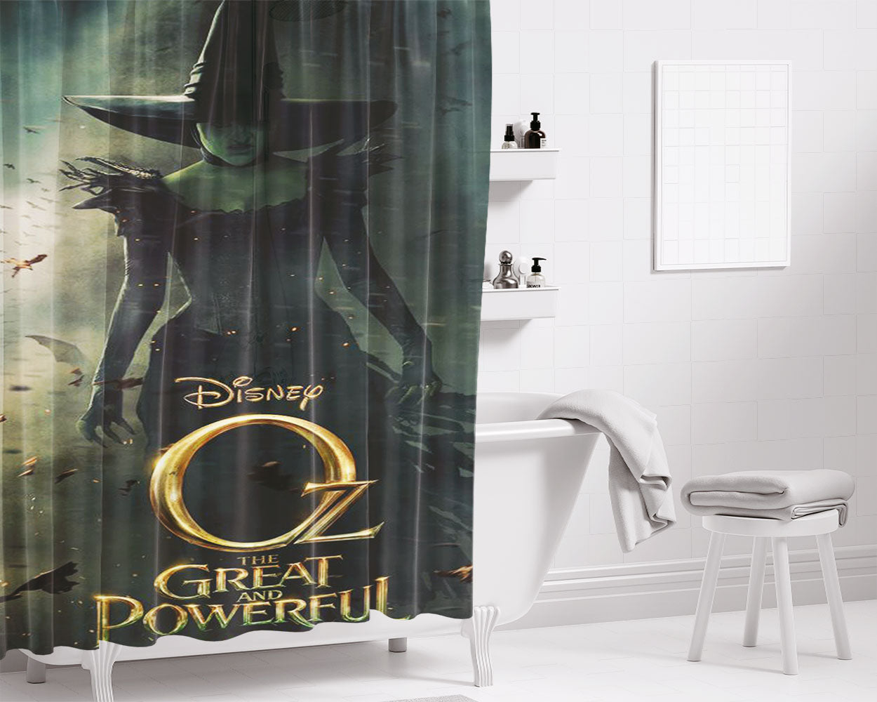 Oz The Great And Powerful Bathroom Shower Curtain Fabric Waterproof | 66 X 72 Inch
