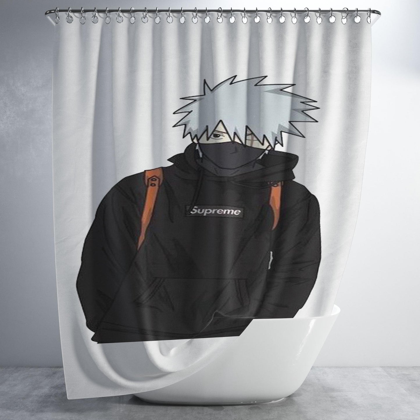 Kakashi Supreme Naruto Bathroom Shower Curtain Fabric Waterproof | 66 X 72 Inch