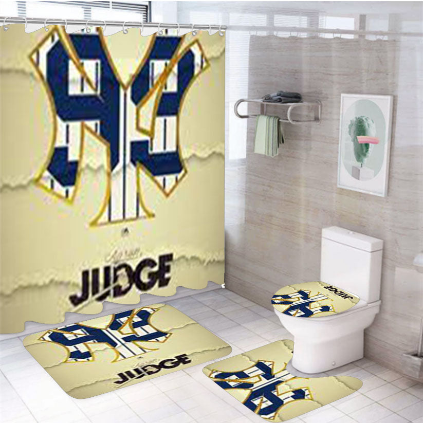 Aaron Judge New York Yankees 99 4Pcs Bathroom Set Shower Curtain