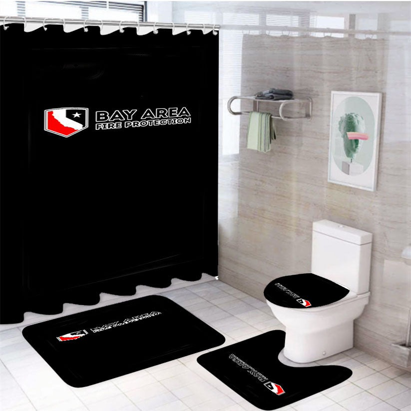 Bay Area Gothic San Jose Oakland 4Pcs Bathroom Set Shower Curtain