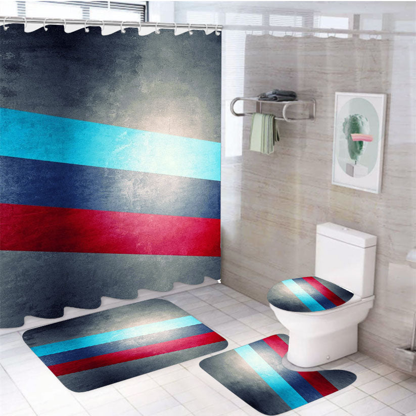 Bmw M Series Wallpaper 4Pcs Bathroom Set Shower Curtain