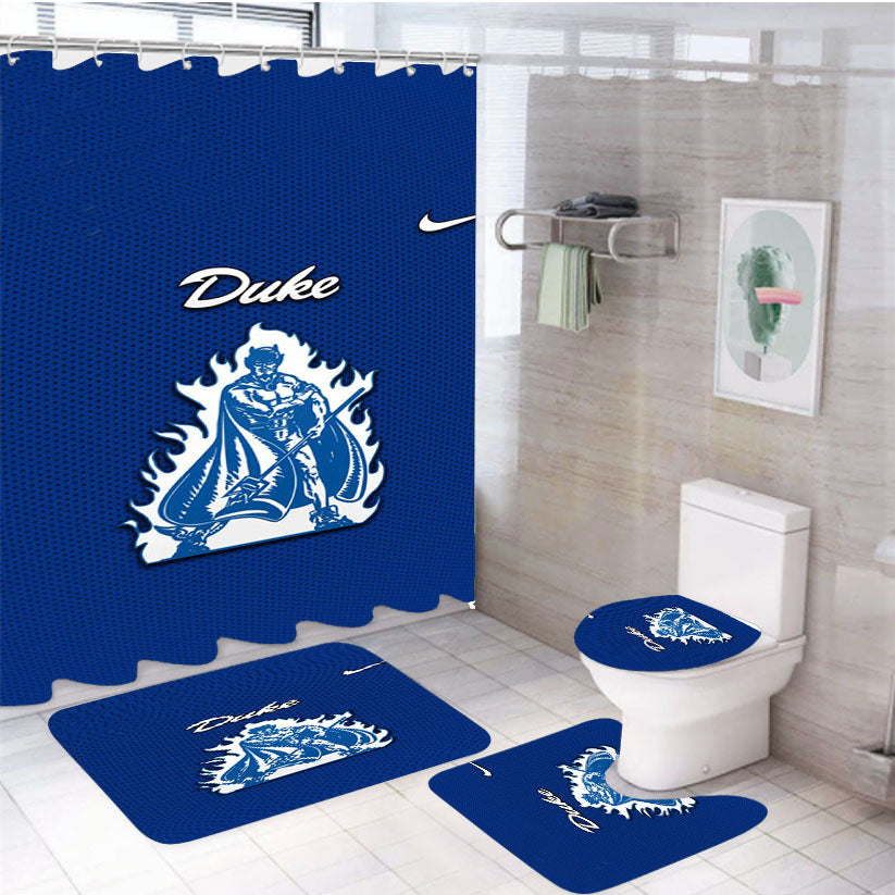 Duke 4Pcs Bathroom Set Shower Curtain