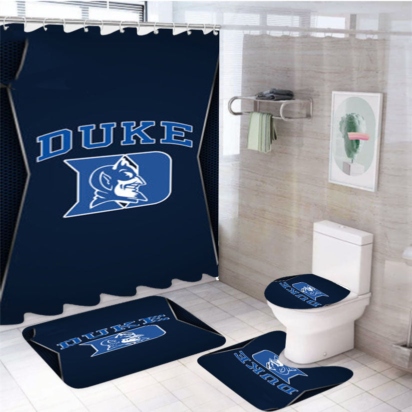 Duke University Basketball 4Pcs Bathroom Set Shower Curtain