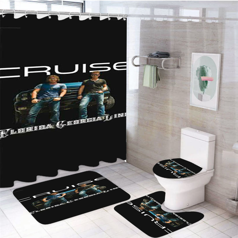 Florida Georgia Line Cruise 4Pcs Bathroom Set Shower Curtain