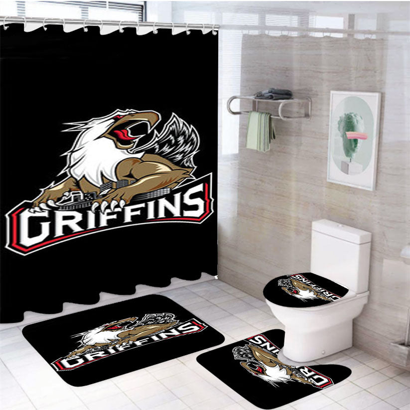 Griffins 4Pcs Bathroom Set Shower Curtain