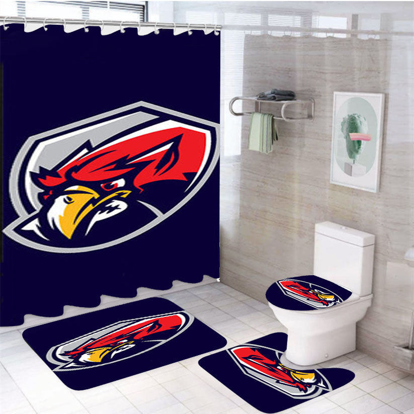 Griffins American Football Logo Blue 4Pcs Bathroom Set Shower Curtain
