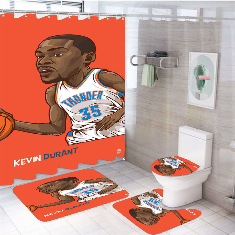 Kevin Durant Cute 4Pcs Bathroom Set Shower Curtain