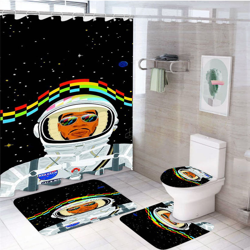 Kid Cudi 4Pcs Bathroom Set Shower Curtain