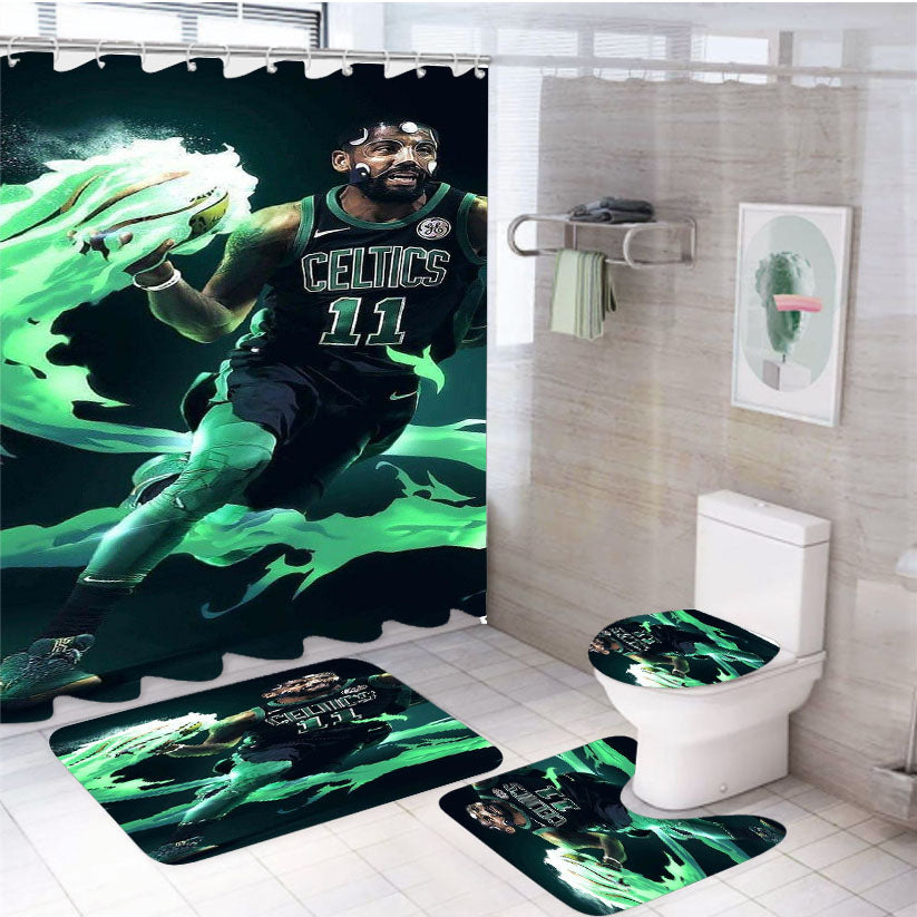 Kyrie 4Pcs Bathroom Set Shower Curtain