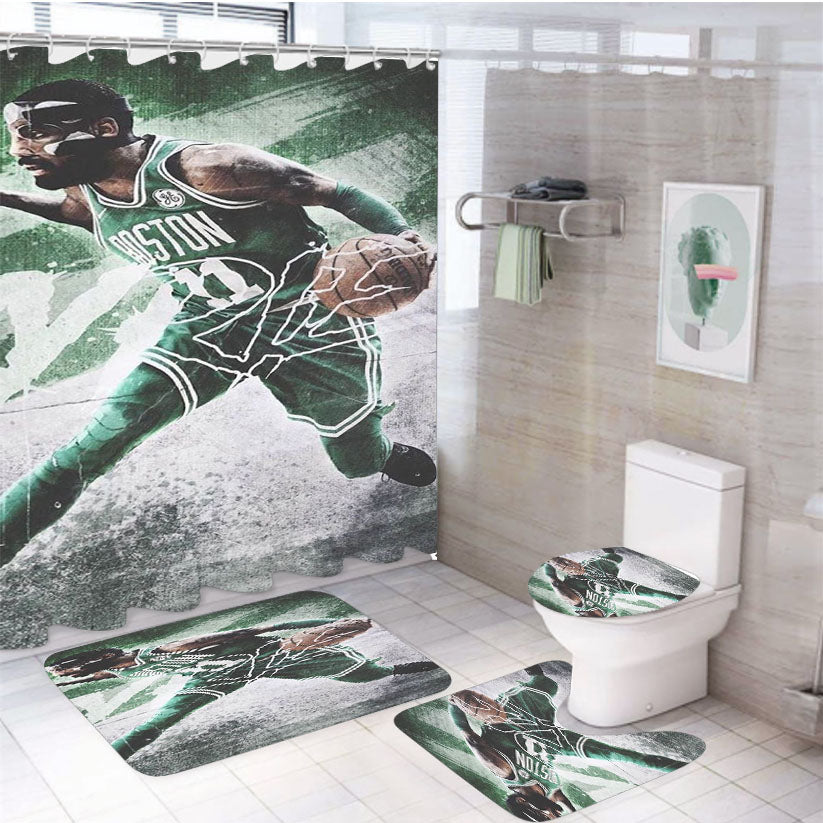 Kyrie Irving Boston Be Long To Me 4Pcs Bathroom Set Shower Curtain