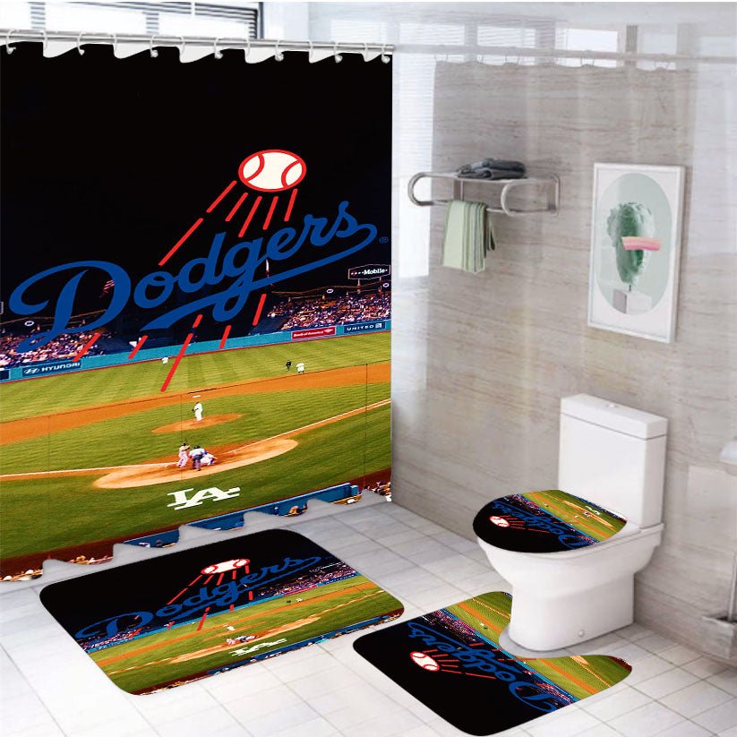 La Dodgers Stadium 1 4Pcs Bathroom Set Shower Curtain