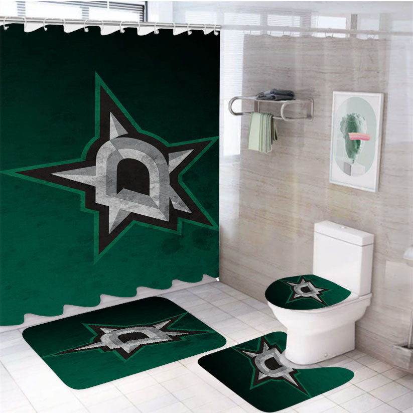 Minnesota Wild Wallpaper 4Pcs Bathroom Set Shower Curtain