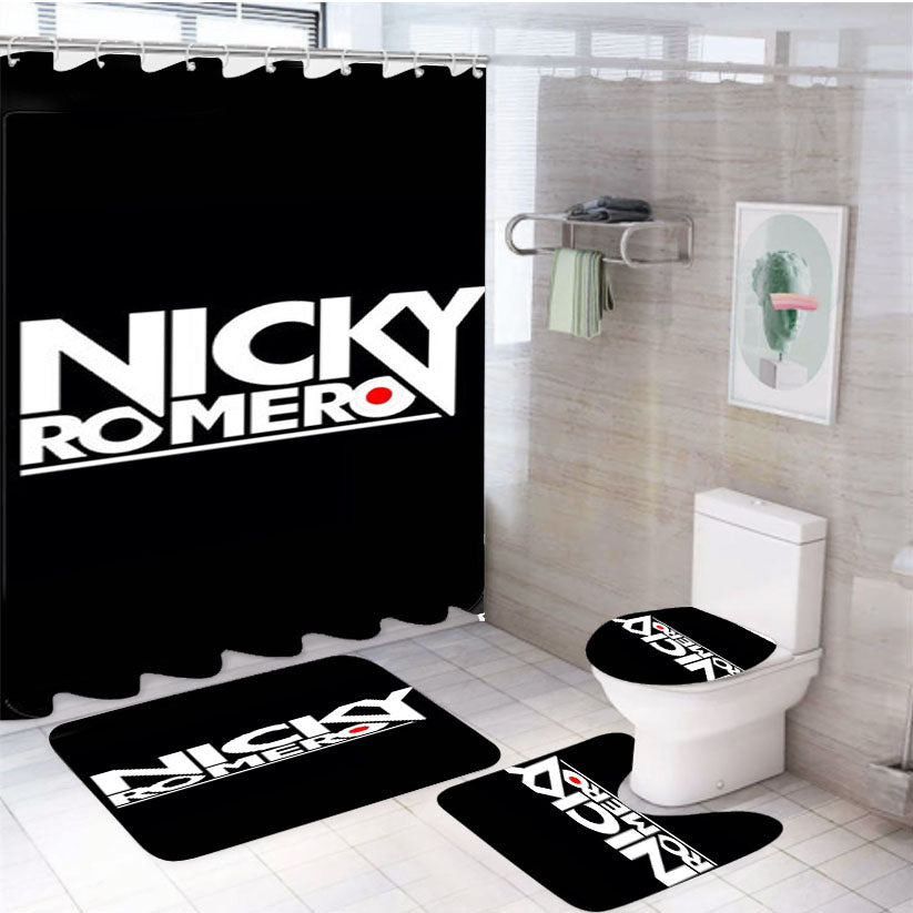 Nicky Romero 4Pcs Bathroom Set Shower Curtain