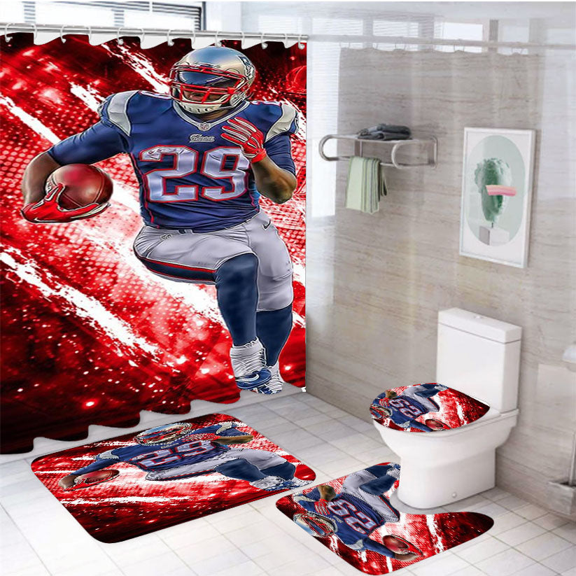 Odell Beckham Jr 29 4Pcs Bathroom Set Shower Curtain